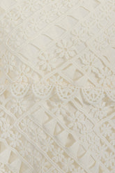 Naya Cream Crochet Lace Dress